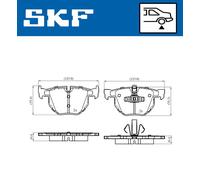 SKF VKBP 90372 Kit pastiglie freni