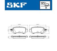 SKF VKBP 90418 A Kit pastiglie freni