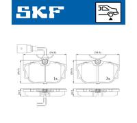 SKF VKBP 90493 E Kit pastiglie freni
