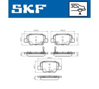 SKF VKBP 90496 A Kit pastiglie freni