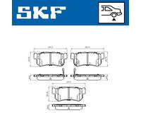SKF VKBP 90576 A Kit pastiglie freni