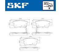 SKF VKBP 90623 A Kit pastiglie freni