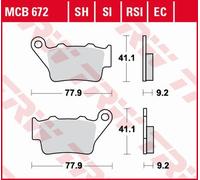 PASTIGLIE FRENO ZF KH213 ECO ORGANIC HONDA NX 500/650 DOMINATOR '95-'0