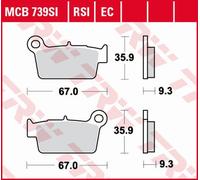 Set di pastiglie freno TRW MCB739EC