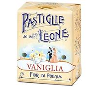 Pastiglie Leone alla VANIGLIA | Le mitiche Pastiglie Senza Coloranti Artificiali e Senza Glutine | Confezione da 10 Astucci tascabili da 30g