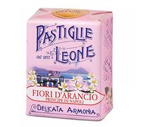 Pastiglie Leone FIORI D'ARANCIO Principe di Napoli | Le mitiche Pastiglie Senza Glutine e Senza Coloranti Artificiali | Confezione da 10 Astucci tascabili da 30g
