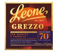 Pastiglie Leone LEONE TAVOLETTA DI CIOCCOLATO GREZZO 70% ALL'ARANCIA E CANNELLA 70 G