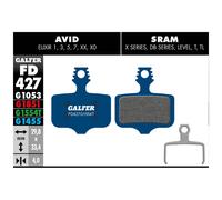 Pastiglie freno Galfer per Avid Elixir 1, 3, 5, 7, XX, X0, SRAM XX, X0, X7, X9, DB