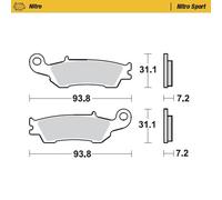 PASTIGLIE NITRO SINTERIZZATE ANTERIORI FANTIC XE XEF XX 125 250 2021 - 2022