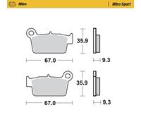 PASTIGLIE NITRO SINTERIZZATE POSTERIORE FANTIC XE XEF XX XXF 125 250 300 450