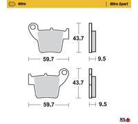 PASTIGLIE NITRO SPORT POSTERIORI HONDA CRF 450 R 2002-2026 MOTOMASTER 094322