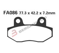EBC FA086 BRAKE PAD FA SERIES ORGANIC LEXMOTO FMR 50 2016