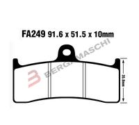 PASTIGLIE PASTICCHE FRENI PER PINZA 6 PIST. EBC FA249 PISTONCINI BEHRINGER OLD