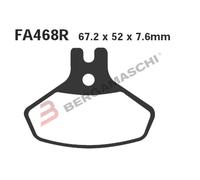 PASTIGLIE PASTICCHE FRENO MOTO PER CAN-AM DS 450 08> ANT. EBC FA468R
