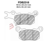 PASTIGLIE PASTICCHE FRENO MOTO PER FDB2318SG CAN-AM MAVERICK X3 / DEFENDER