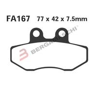 PASTIGLIE PASTICCHE FRENO PER APRILIA BETA HUSQVARNA FA167HH RX/SX 50 PEGASO 125