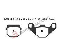 PASTIGLIE PASTICCHE FRENO PER APRILIA DERBI EBC FA083HH RS4 50/125 11> SENDA DRD