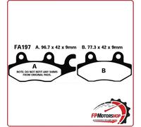 PASTIGLIE PASTICCHE FRENO PER SCOOTER SUZUKI BURGMAN 400 EBC FA197HH SINTER