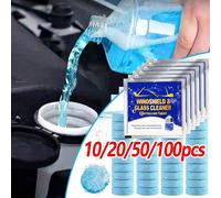 Pastiglie per la pulizia del parabrezza dell'auto - Concentrato detergente per vetri, pastiglie effervescenti solide, rimuove macchie dal vetro dell'auto, migliora la visibilità del veicolo, accessori