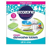 Pastiglie per lavastoviglie Ecozone, 72 pezzi