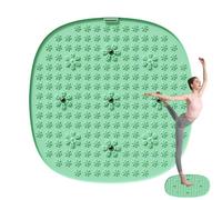 Pastiglie per massaggi, Feet Massager Mat, 55 x 55 x 1 cm, 21,65 x 21,65 x 0,39 cm, anti-scivolo, struttura a forma di petale, anti-fatica, comfort supporto, extra large grigio per la cura della gamba