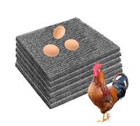 Pastiglie per nidificazione per polli, in plastica lavabile, per il nido del pollame, tappetini riutilizzabili, per il compostaggio di gallina deporre le uova