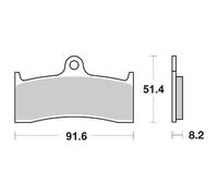 PASTIGLIE SBS 676HS PER BUELL M2 CYCLONE 1200 98/02