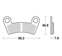 PASTIGLIE SBS 898PSI POLARIS RZR 1950-1955