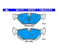 Set di pastiglie freno ATE 13.0460-7238.2, fronte