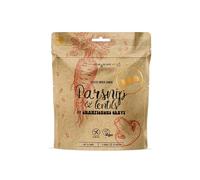 Pastinaca e lenticchie con salsa ai funghi bio