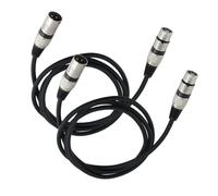Pastlla Cavo XLR per microfono, cavo audio per microfono, cavo audio da 1,5 m con bilanciato a 3 pin, cavo XLR maschio a femmina, compatibile con preamplificatori/altoparlanti per amplificatori, mixer