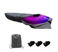 Pastlla Copertura per kayak 420D, 3 m, copertura per canoa, barca, impermeabile, antipolvere, per barche da pesca, kayak, canoa, grigio