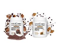 PASTO SOSTITUTIVO Line@diet NUTRI DIET complete | completo di vitamine e minerali | 500 g (Brownie al Cioccolato + Latte e Biscotti)