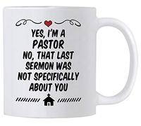 Pastor Appreciation Yes I'M A Pastor No That Last Sermon Was Not About You Tazzine Da Caffè Con Manico Tazza Colazione Ceramica Tazza Per Tè Casa Latte 330Ml