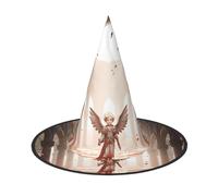 Pastor, Little Angel Cappelli da strega per Halloween, cerchietti per capelli da mago, accessori per costume cosplay per feste in maschera, pieghevoli, 2 pezzi