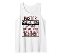 Pastor Warning! Qualcosa DICI Potrebbe Essere in Un SERMONE! Meme Canotta