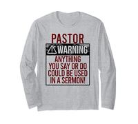Pastor Warning! Qualcosa DICI Potrebbe Essere in Un SERMONE! Meme Maglia a Manica