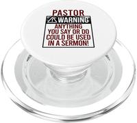 PASTOR WARNING! QUALCOSA DICI POTREBBE ESSERE IN UN SERMONE! Meme PopSockets PopGrip per MagSafe