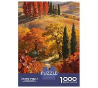 Pastoral Puzzle 1000 Pezzi Carta Spessa Dettagliato Per Adultidifficil Non Tossico Tuscan Countryside Per Famiglie Idea Regalo 38x26cm/1000pcs