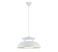 Pastoral Style Decoration Chandeliers Fashionable Personalized Pendant Lights Colorful Home Aluminum Hanging Lamp Minimalist Nordic Lighting Fixture Restaurant Dining Room Bedroom Kitchen Bar(White)