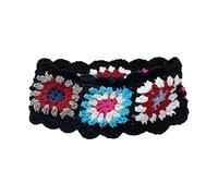Pastorale Bandana Turbante Crochet Sciarpa Dei Capelli Colore Corrispondenza Hairband Fascia per Capelli Lavorato A Maglia Per Le Donne Accessorio