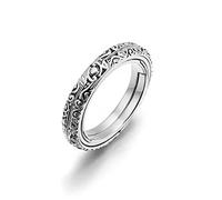 Pastoralist Anello Sfera, Anello Sfera astronomico 1pc Anello a Sfera Pieghevole Anello cosmico ad Anello retrò Coppia Vintage Retro Regalo Creativo per Amanti di Coppie (Argento, 6#)