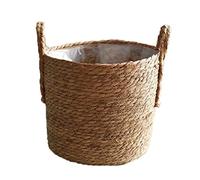 Pastoralist Cestini di Piante Indoor, Cestino da fioriera da 35 cm, Cesto di Pancia Intrecciato per Cestino per Piante e Lavanderia, Picnic e Cestino della drogheria