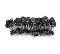 Pastoralist Fishing Bobber Stopper 6 in 1 Bobber Terlling Line Stop Space Bean Set Black 600Pcs L, Float Throat Stop