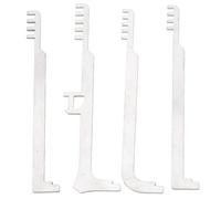 Pastoralist Pick in Acciaio Inossidabile Portatile a 4 Pezzi Combs da 4 pc di Blocco pettina