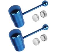 Pastoralist Piercing barra della lingua, 2 pcs vibrante barra per piercing in acciaio inossidabile sicuro squisito blu vibrante per donne e uomini