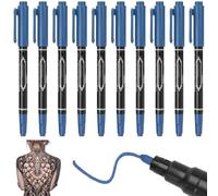 Pastoralist Segnali di Tatuaggi temporanei per Pelle -10 Colori Tatuaggi Penne per Pelle Segnali Metallici temporanei, Lavabili, Corpo Flessibile, Kit di Vernice per Bambini per Bambini Adulti