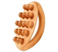 Pastoralist Strumenti di massaggio in legno, massaggiatore professionale per terapia muscolare e tessuti, massaggio linfatico e cellulite, massager roller con perle di legno, rolling e scraping