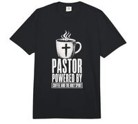 Pastore Alimentato dal caffè E Lo Spirito Santo Pastore Divertente Comfort Colors Adult Heavyweight T-Shirt