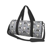 Pastore australiano Blue Merle Cane Grigio semplice, Borsone da viaggio di grande capacità Borsa rotonda Borsa da viaggio sportiva Borsa da viaggio Borsa da fitness